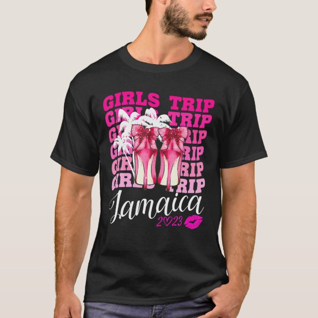 Camiseta Girls Trip Jamaica 2023 For Womens Weekend, Birthd (Frente)