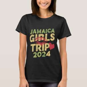 Camiseta Girls Trip Jamaica 2024 Férias de Verão no fim do 