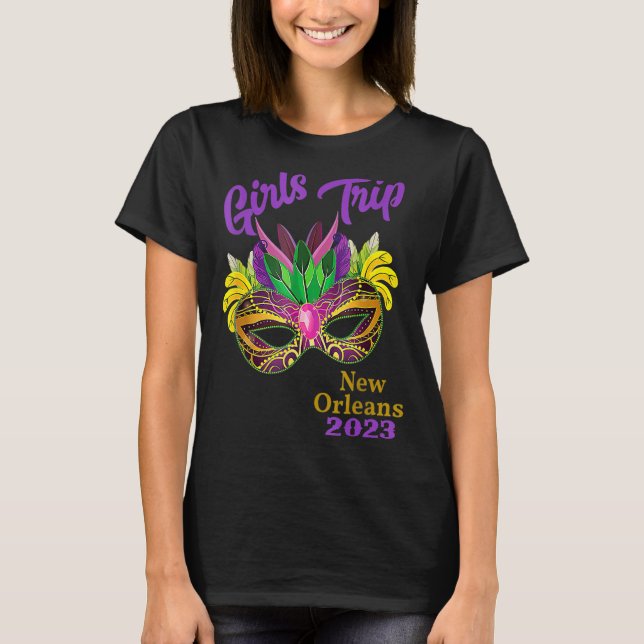 Camiseta Girls Trip Mardi Gras 2023 Shrove Terça-feira 2023 (Frente)