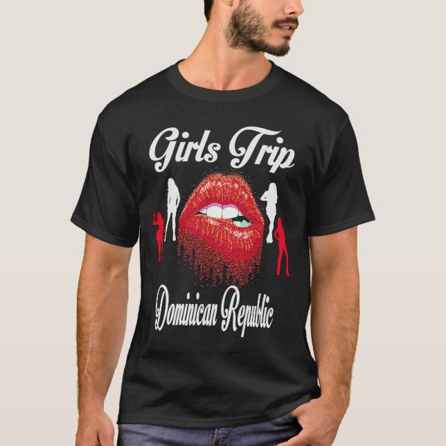 Camiseta Girls Trip República Dominicana Birthday Girl Squa (Frente)