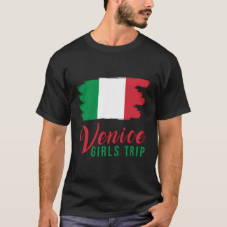 Camiseta Girls Trip Veneza Itália Bandeira Correspondente a