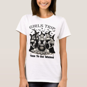 Camiseta Girls Trip Witch Cauldron - Esquadrão de Halloween