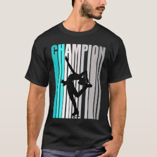 Camiseta Girls Turquoise Ice Skating Champion Ice Skating T