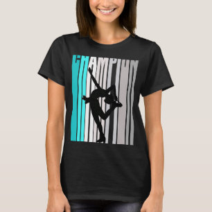 Camiseta Girls Turquoise Ice Skating Champion Ice Skating T
