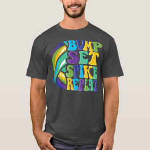 Camiseta Girls Voleibol Set Spike Repete Azul Verde
