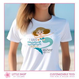 Camiseta Girls Weekend na Beach Mermaid