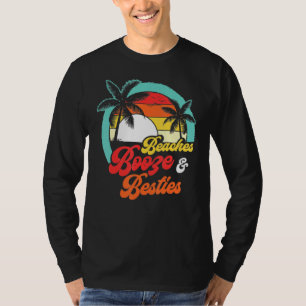 Camiseta Girls Weekend Trip Florida 2022 Beaches Booze & Be