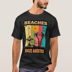 Camiseta Girls Weekend Trip Florida 2022 Beaches Booze & Be