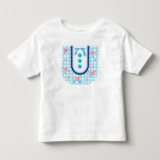 Camiseta Girly gingham check pattern with cute ribbon