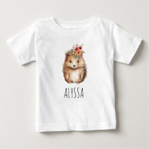Camiseta Girly Hedgehog Personalizada