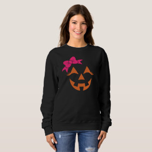 Camiseta Girly Jack O Lanterna Pumpkin Face Halloween