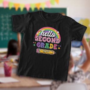 Camiseta Girly Rainbow Alô, 2º ano