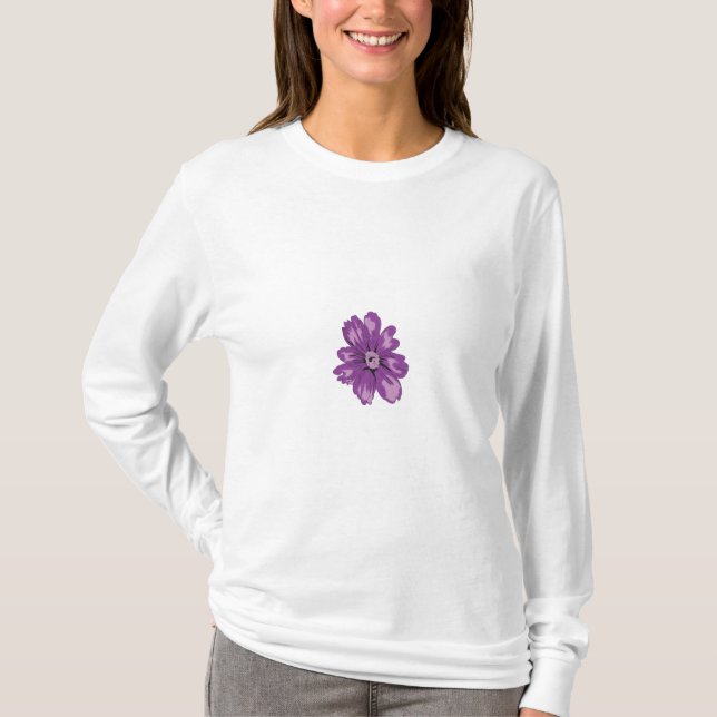 Camiseta Girly Style, Light EggPlant, Cedar Branqueado (Frente)