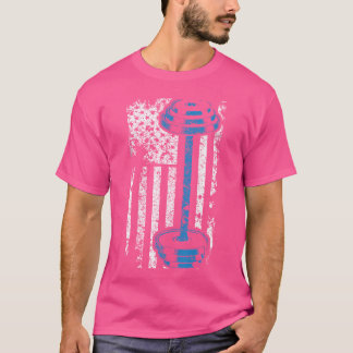Camiseta Giro De Bandeira Americano E Presente De Malhação