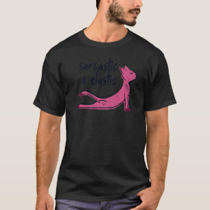 Camiseta Giro de Gato de Gato Sarcástico e Elástico Q