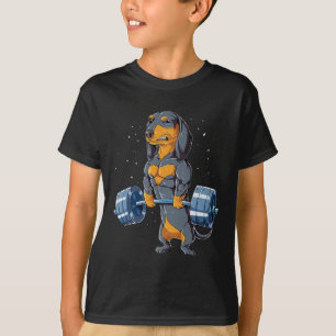 Camiseta Giro de Malhação de Levantamento de Peso Dachshu