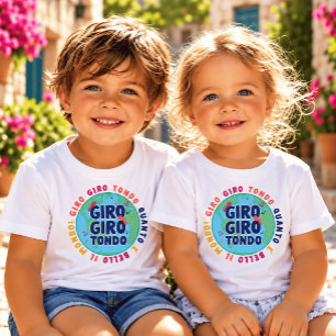Camiseta Giro Giro Tondo Rima Infantil Italiana