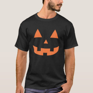 Camiseta Giro Jack O' Lanterna Rosto Dia de as Bruxas engra