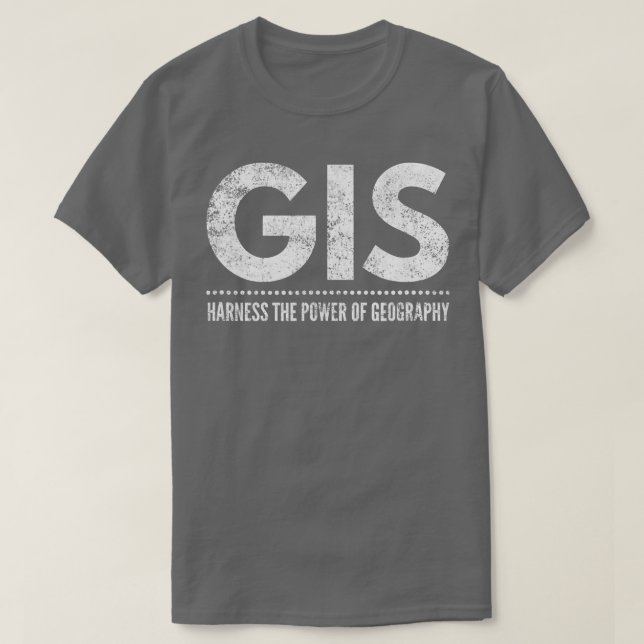 Camiseta GIS aproveita o poder da geografia para (Frente do Design)