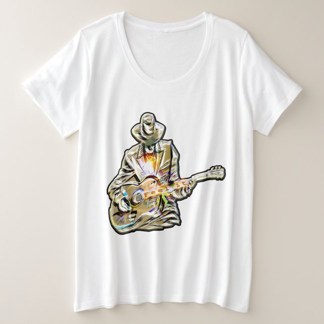 Camiseta Gitarren Blues Mann - Feel it   (Frente do Design)