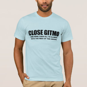 Camiseta Gitmo próximo e envia-os a Illinois