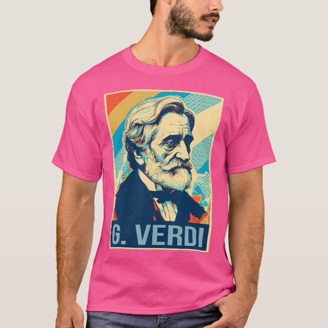 Camiseta Giuseppe Verdi Poster Italiano (Frente)