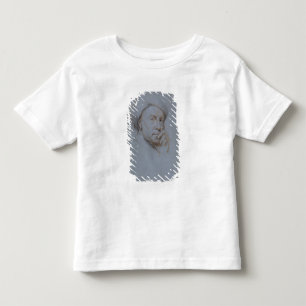 Camiseta Giz branco do retrato de auto (preto, vermelho e