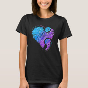 Camiseta Giz Crayons Quebrados Ainda Colorem Conscientizaçã