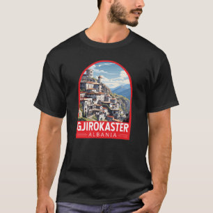 Camiseta Gjirokaster Albânia - Viagem Art Vintage