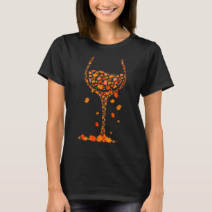 Camiseta Gl De Vinho Manteiga De Folha De Outono Queda De V