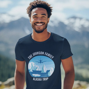 Camiseta Glaciar Azul do Alaska Trip Personalizado