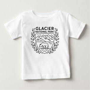 Camiseta Glaciar National Park Bear Emblem