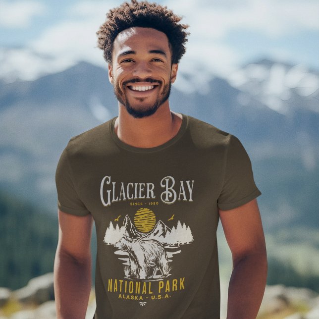 Camiseta Glacier Bay National Park Cute Forest Landscape (Criador carregado)