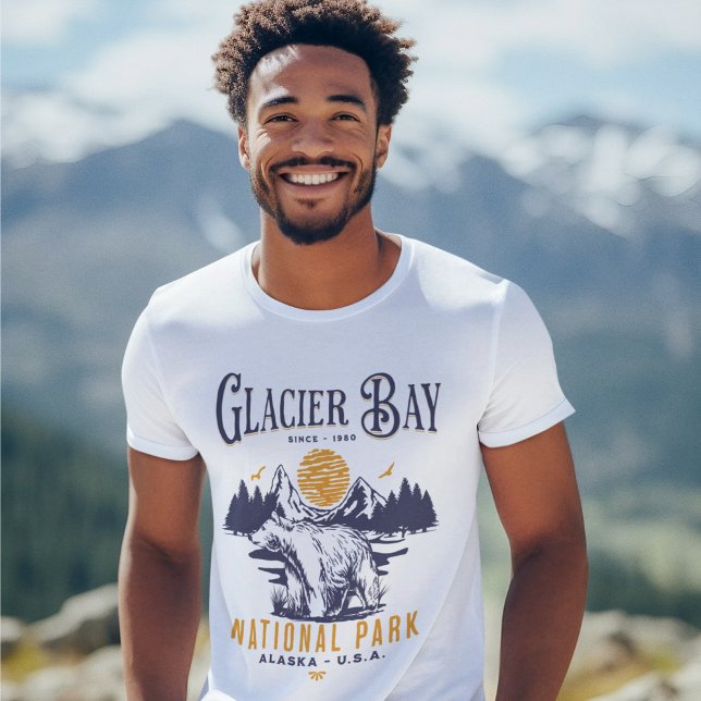 Camiseta Glacier Bay National Park Cute Forest Landscape (Criador carregado)