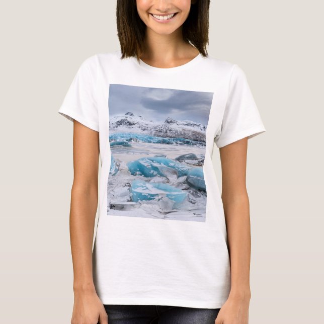 Camiseta Glacier Ice Landkreis, Islândia (Frente)