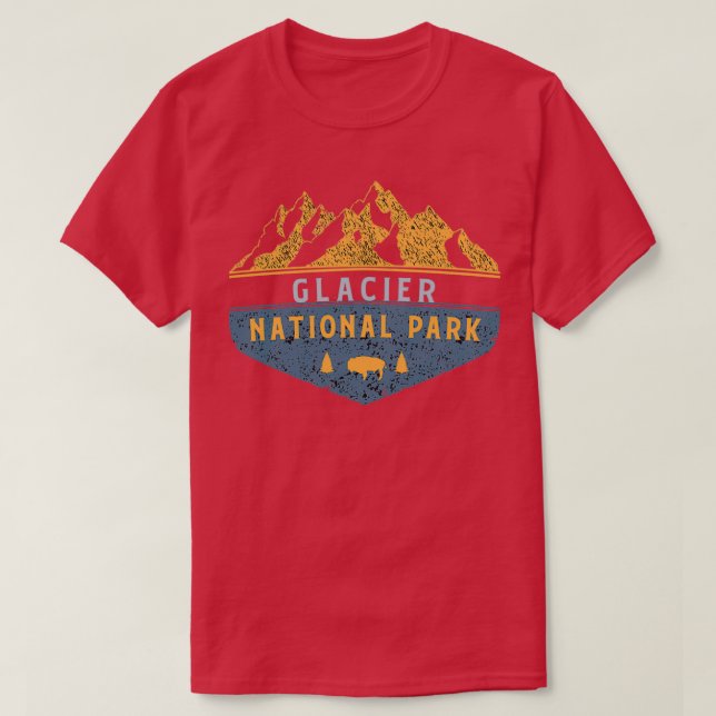 Camiseta Glacier national park 3 (Frente do Design)