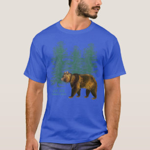 Camiseta Glacier National Park Bear Trees Souvenir Montana