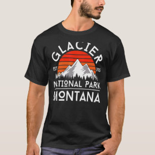 Camiseta Glacier National Park Montana Hike ao ar livre Vin