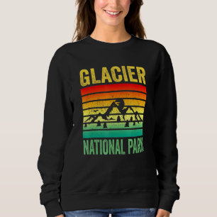 Camiseta Glacier National Park Montana Retro Sunset Souveni
