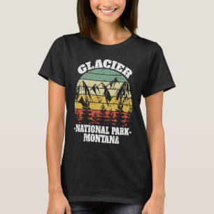 Camiseta Glacier National Park Montana Retro Vintage