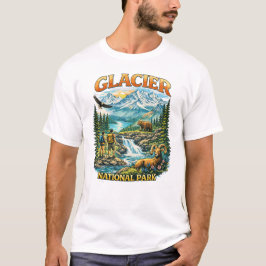 Camiseta Glacier National Park Wildlife Adventure Design