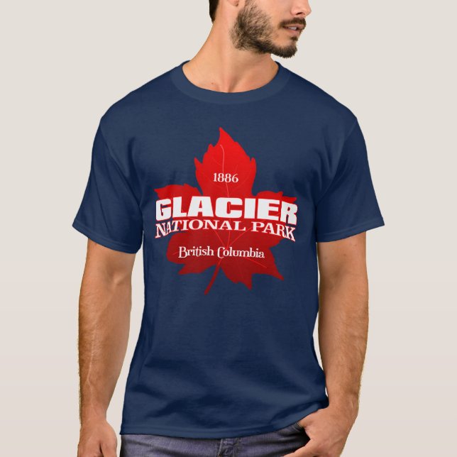 Camiseta Glacier NP (Canadá)(folha de bordo) (Frente)