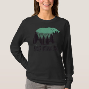 Camiseta Glacier U's National Park Bear Trees Montana Viage