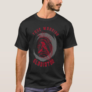 Camiseta Gladiador E Músculo Guerreiro E Construção De Porc