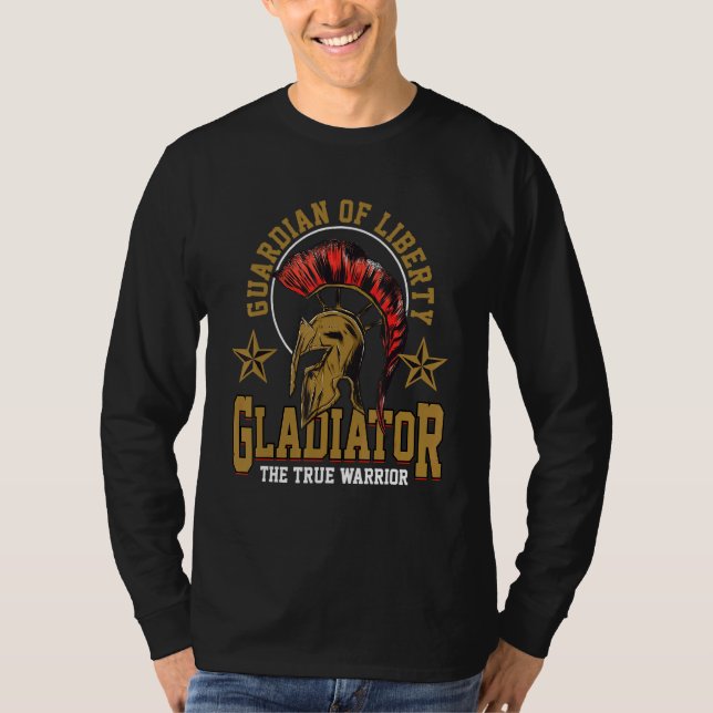 Camiseta Gladiador E Músculo Guerreiro E Construção De Porc (Frente)