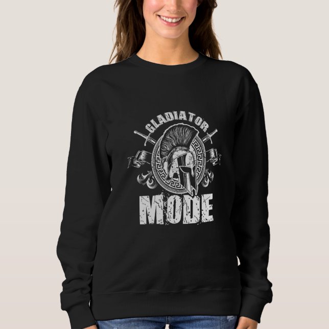 Camiseta Gladiator Mode Spartan Workout Warrior Gym H (Frente)
