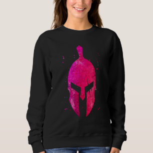 Camiseta Gladiator - Símbolo de Helmet - Spartan Cinza Rosa
