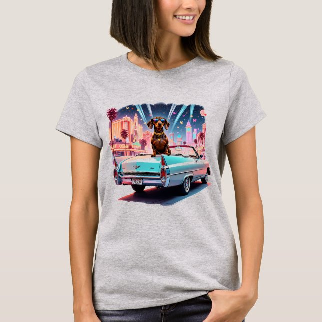 Camiseta Glam Dachshund Collection (Frente)