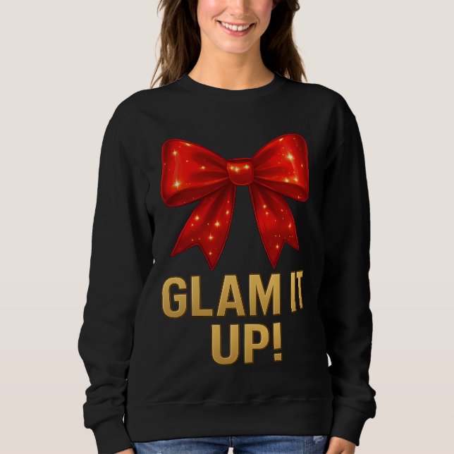Camiseta Glam It Up Sparkle Bow — Confidence Energy (Frente)