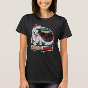 Camiseta Glam Masaurus Rex Dinosaur Glam Mães Família Sauru